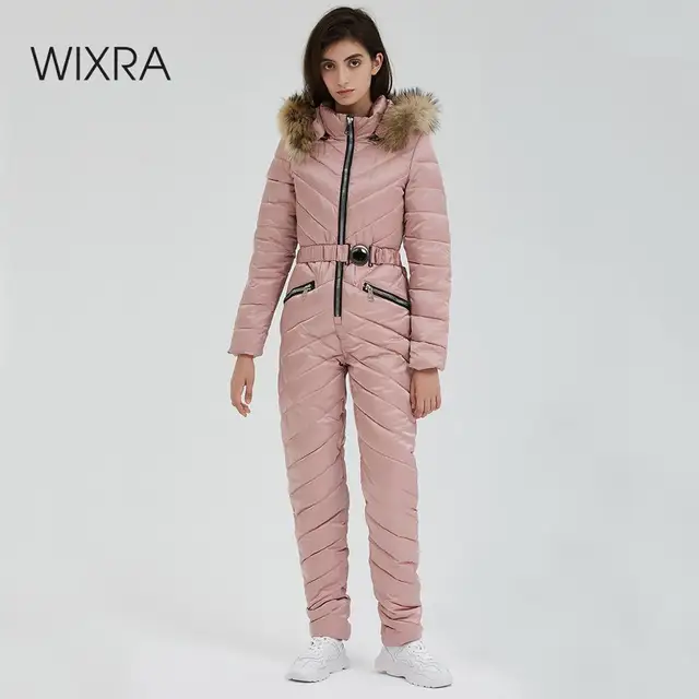 US $53.20 Wixra One Piece Ski Jumpsuit Breathable Snowboard Jacket Skiing Pant Sets Bodysuits Outdoor Snow Su