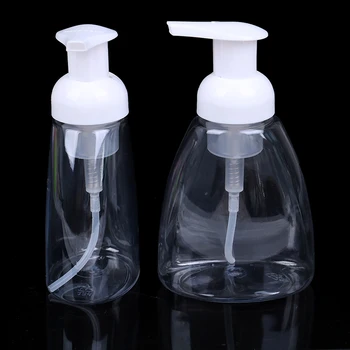 

250ml/300ml Clear Foaming Bottle Liquid Soap Whipped Mousse Points Bottling Shampoo Lotion Shower Gel Foam Pump Bottles