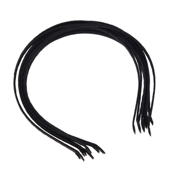 

10 pcs woman girl headband clip satin black