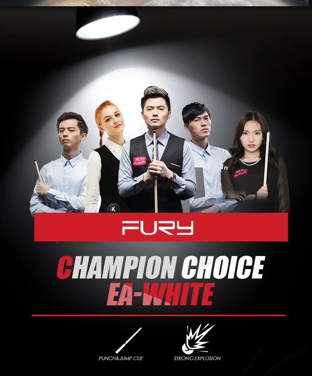 Fury EA Billiard, 3 предмета, удар и прыжок, кий, палка 55 ''58'' 13,5 мм, наконечник клена, пепельного дерева, бийлер, брейк и прыжок, набор для Прямая поставка