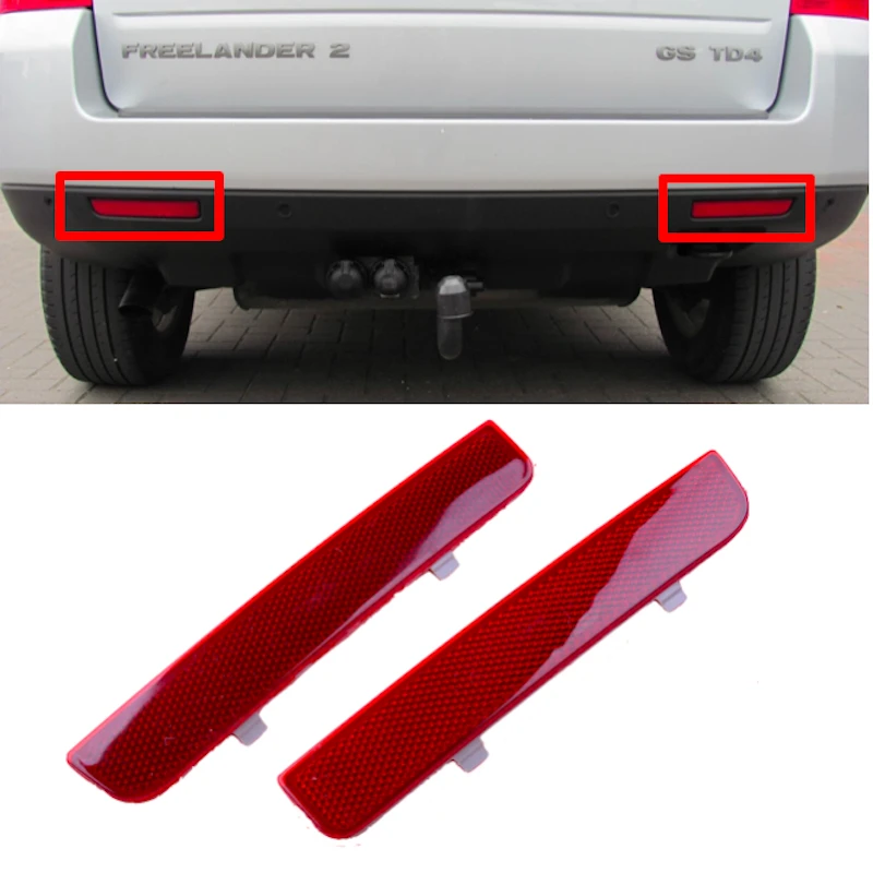 

ROLLSROVER Pair of Rear Bumper Reflector Trim For Range Rover L322 Freelander 2 LR2 LR006349 LR006348 Left and Right