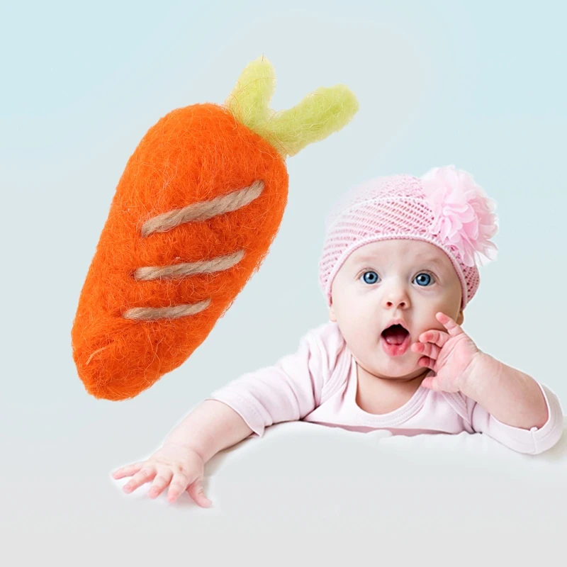 

Photography Props Felt Carrot Vegetable DIY Handmade Crafts Decoration Christmas Baby Photo Background Accessories Clothing Mult