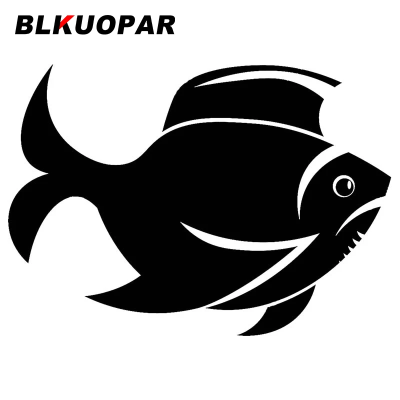 

BLKUOPAR for Fish Car Sticker Personality Occlusion Scratch Decal Creative Windshield Motorcycle Decoration Vinyl Car Wrap