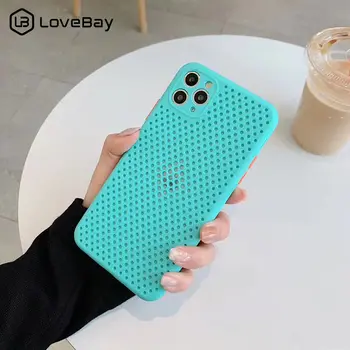 

Lovebay Heat Dissipation Phone Case For iPhone 11 11 Pro X XR XS Max 8 7 6 6s Plus Solid Color Camera Protection Soft TPU Cover