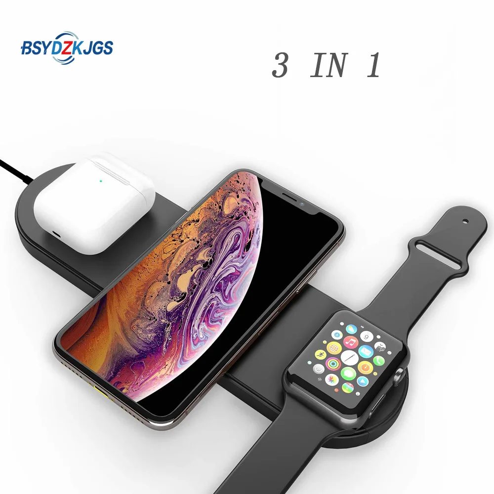 Беспроводное зарядное устройство Qi для iPhone X XS MAX XR 8 быстрая Беспроводная зарядка