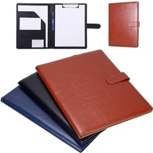  Leather Contract Folder Multifunctional A4 Conference Folder Business Stationery Folder 