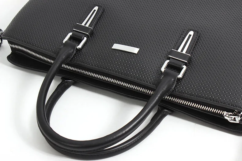 New Leather Men's Handbag Men's Business Handbag Case Leather Briefcase Head Layer Leather Handbag Man