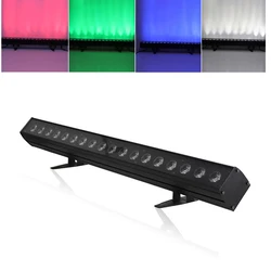 Éclairage mural LED 18x18w 6 en 1 RGBWA + UV, très grand Angle lumineux, contrôle DMX, éclairage de scène pour DJ, salle de bal, Bar, fête, Club 
