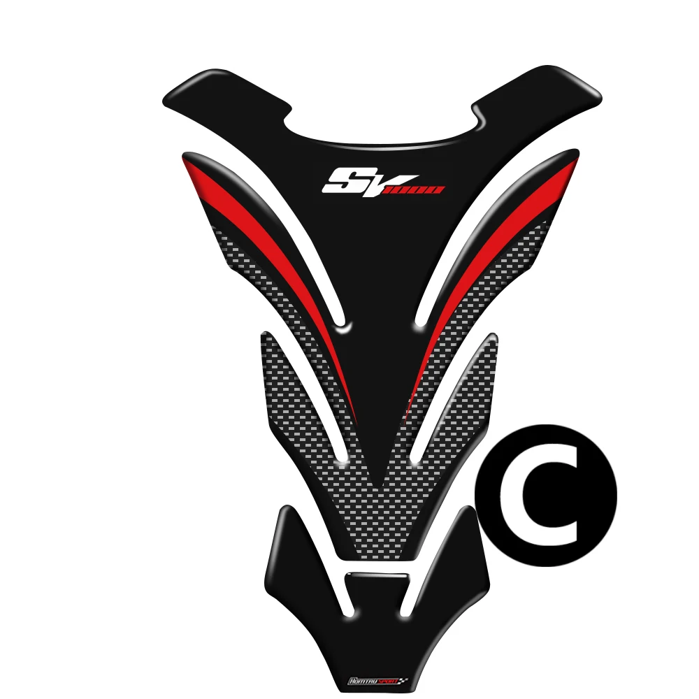 Sv1000 наклейки защитная накладка на бак мотоцикла чехол для Suzuki SV1000 SV 1000 Tankpad стикер - Цвет: C