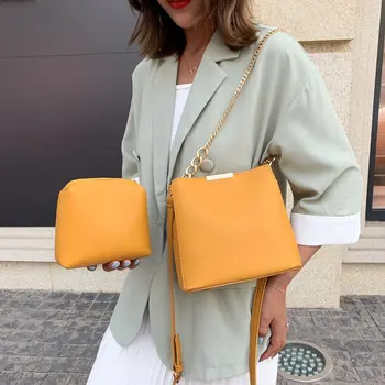 

2-piece/Set Luxury Handbags Women Bag Designer Fashion Multipurpose Shoulder Bags PU Leather Lady Messenger Bags with Wallet