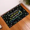 In This Home We Never Give Up Autism Awareness Coir Pattern Print Doormat Non Slip Door Floor Mats Decor Porch Doormat 5
