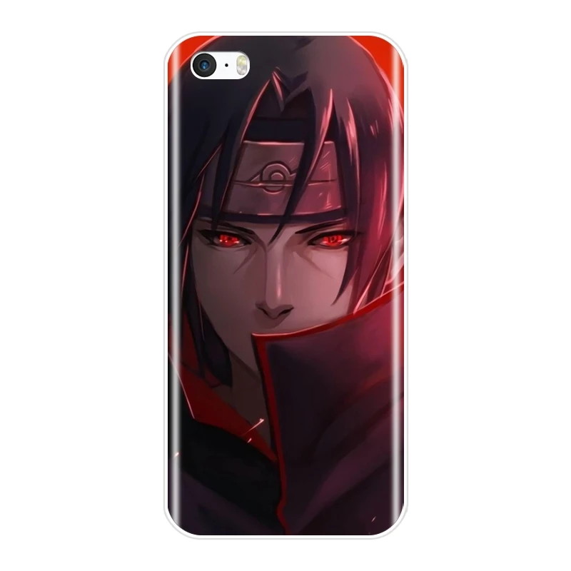 Наруто Итачи Учиха японский мультфильм крутая задняя крышка для iPhone 5 S 5C 5S SE