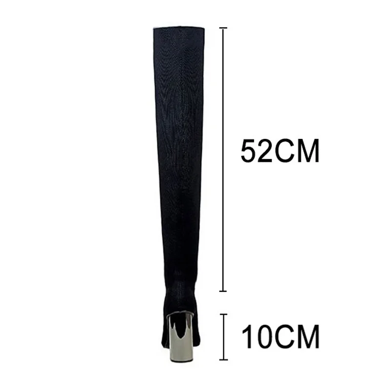Bigtree Shoes New Over-the-knee Boots Women Slim Thigh High Boots High Heels Sexy Women High Boots Women Shoes Knee-high Boots