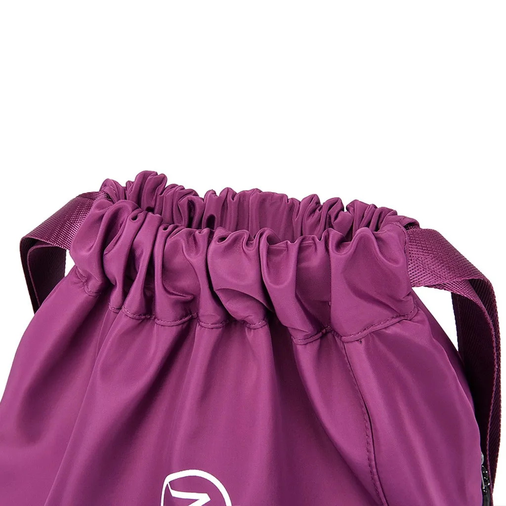 Пляжная сумка для занятий фитнесом, спортивная сумка с карманом, унисекс, рюкзак мешок с кулиской, женский рюкзак, модные сумки