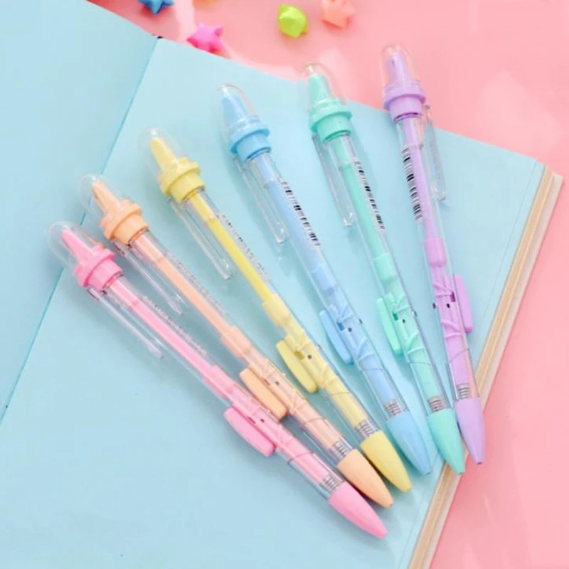 5 шт./компл. милые автоматические механические карандаши с точилкой для