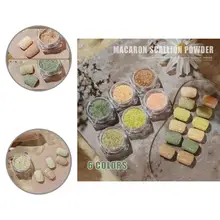 

Beauty Smooth Surface 3D Effect Macaron Nail Sawdust Glitter Plush Powder Nail Glitter Powder Nail Powder 6Pcs/Set