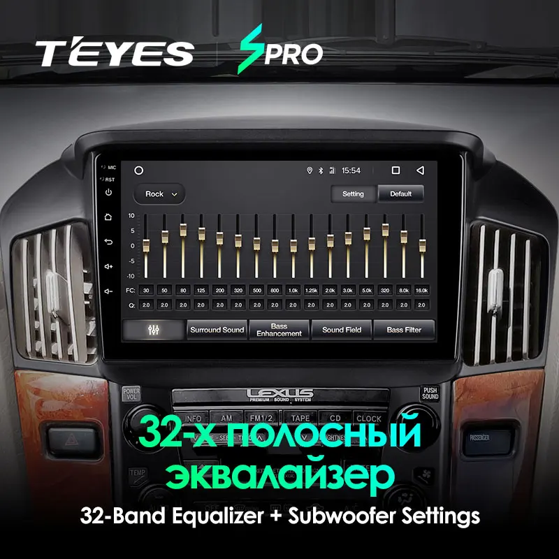 TEYES SPRO Штатная магнитола для Лексус РХ 300 XU10 Lexus RX300 XU10 1997 1998 1999 2002 2003 Android 8.1, до 8-ЯДЕР, до 4+ 64ГБ 32EQ+ DSP 2DIN автомагнитола 2 DIN DVD GPS мультимедиа автомобиля головное устройство