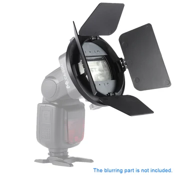 

SGA-BD4 Four-leaf Speedlite Flash Light Photography Barndoor Accessory for Nikon Canon Yongnuo Godox Andoer Speedlight