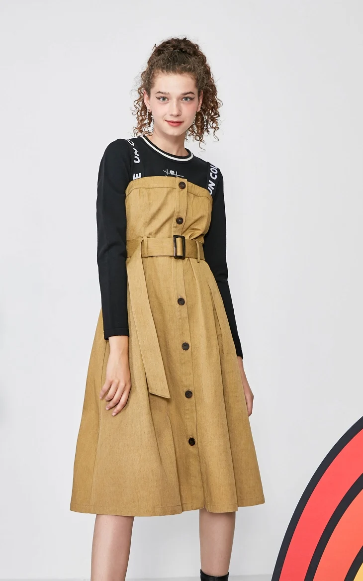 Vero Moda платье-комбинезон средней длины с вышивкой и подкладкой | 31947D507