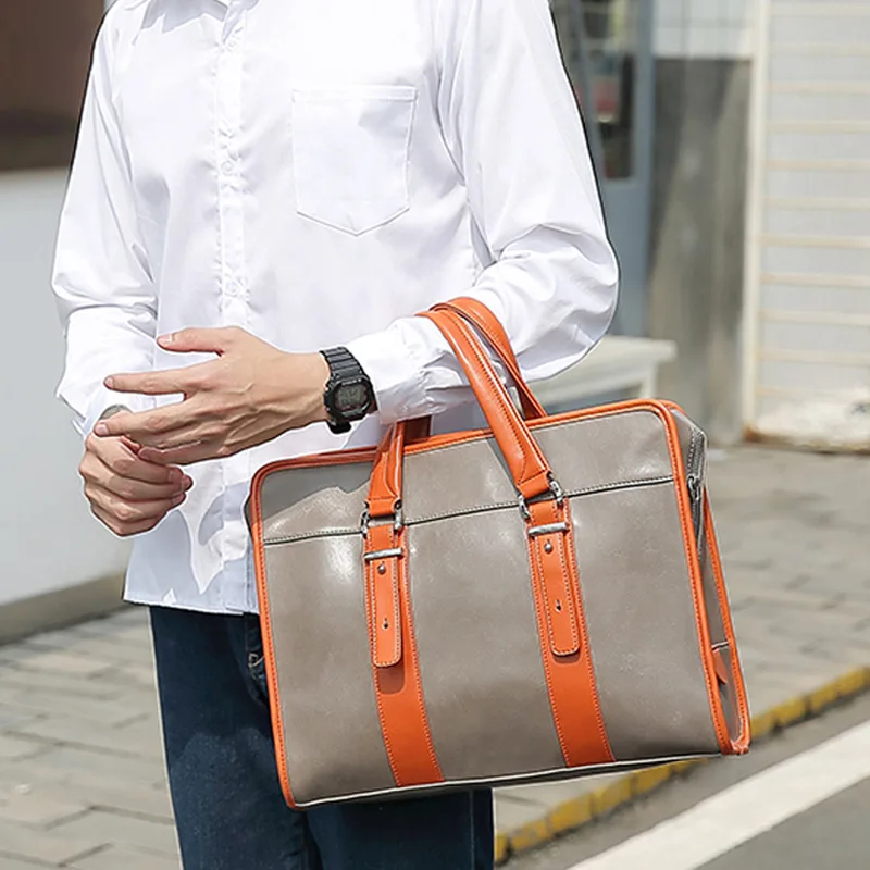 

Business Briefcase Men's Bag Cross-body Shoulder Bag Men Commuting Portable Shoulder Bag