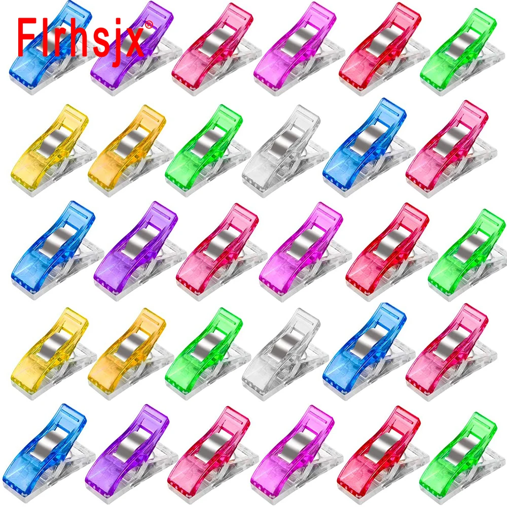 Colorful Sewing Clips Multipurpose Sewing Quilting Clips Fabric Crafting Clamps Binding Plastic Wonder 10/50pcs sewing clips garment clips plastic clips