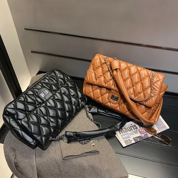 

Chain Cross Body Bag Purses and Handbags Luxury Designer PU Leather Crossbody Bags for Women 2020 Handbags Branded