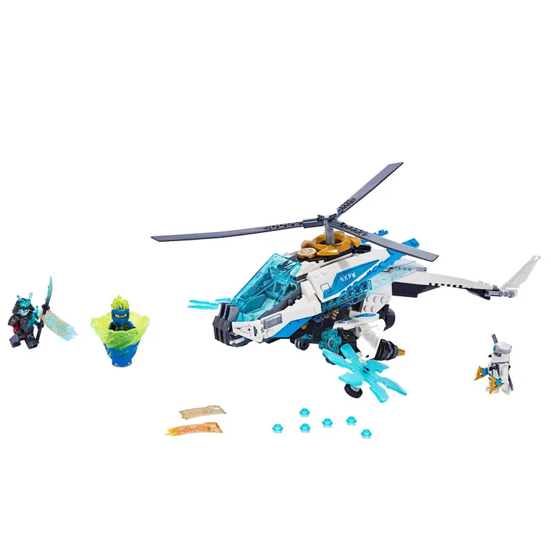 

2019 New Ninja Series Bricks Shuricopter Compatible Legoinglys Ninjagoing 70673 Building Blocks Toys for Children Christmas Gift