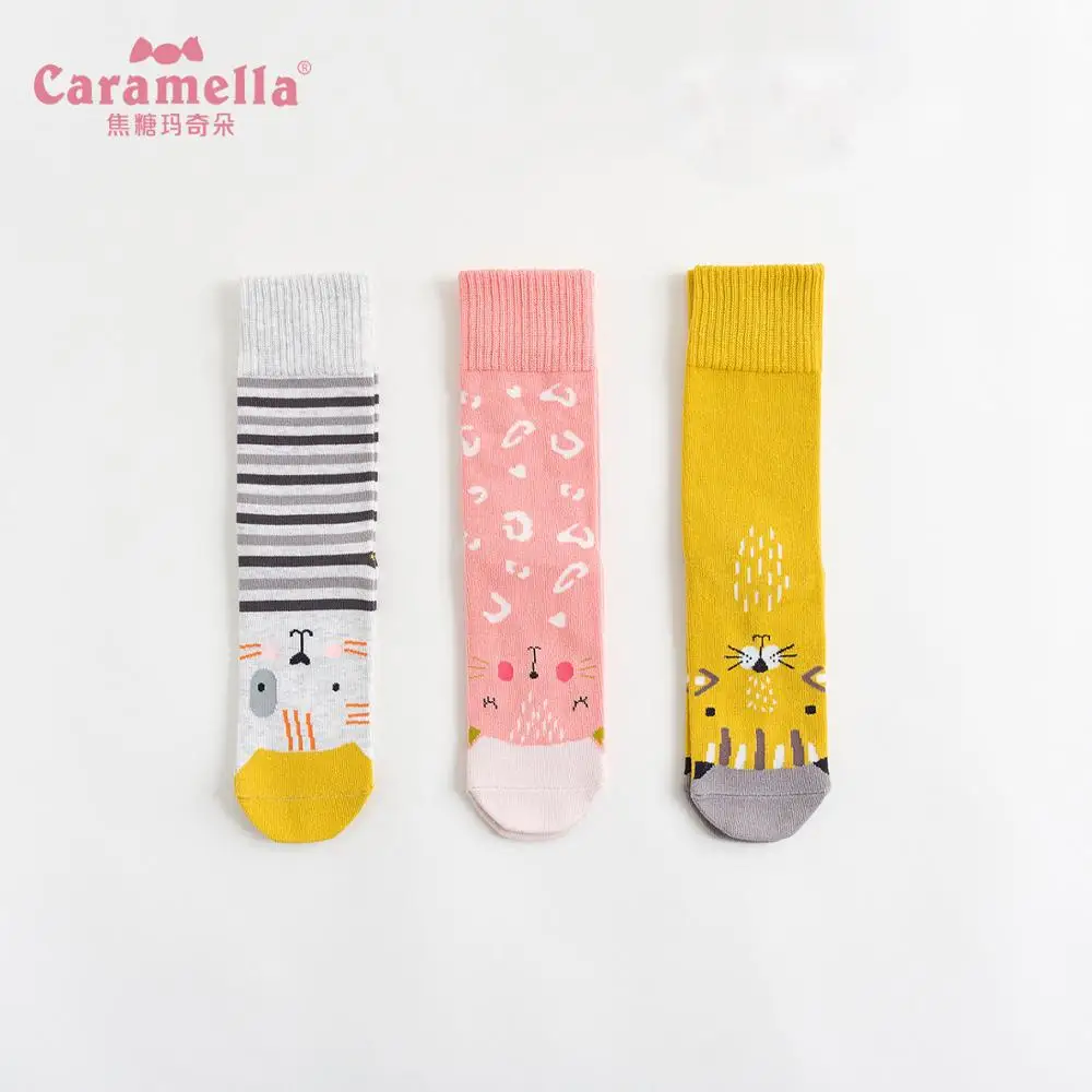 Caramella, осенние женские милые Мультяшные носки, носки с кошками для девочек, зимние толстые теплые хлопковые носки с животными, женские рождественские подарки