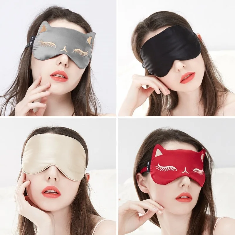 

Summer Eyes Eye Patch Breathable Sleep Shade Ice Pack Cold Cartoon Protection Real Silk Men And Women Cute Hot Compress Not Can