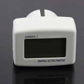 

New High quality DM55-1 EU Plug Blue Digital LCD Display AC 85-260V Voltage Tester Voltmeter
