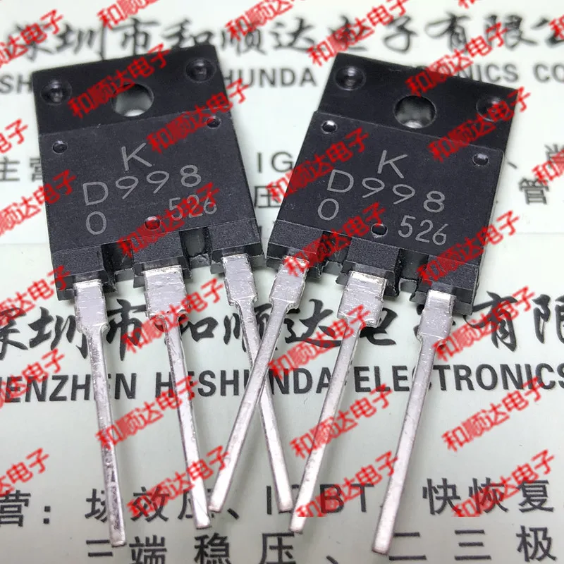 10 шт./лот 2SD998 D998 новые имеющиеся TO-3PF 120V 10A