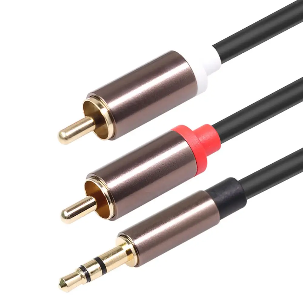 Cable Jack de 3,5mm a 3RCA, conector macho de 3,5mm a 3 RCA macho, div