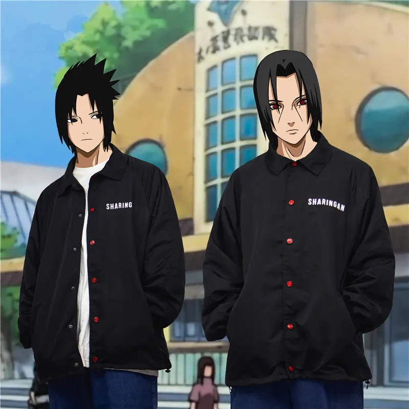 

New Anime Naruto Akatsuki Uchiha Itachi Cosplay Costumes Sasuke Sharingan Hoodies Teens Sweatshirt Jackets Coat Sportswear Top