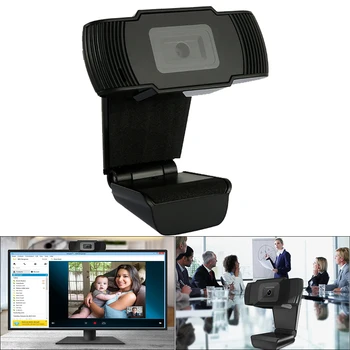

USB Web Camera 720P Auto Focus Computer Camera Webcams Built-In Sound-absorbing Microphone for Live Broadcast Video Conference