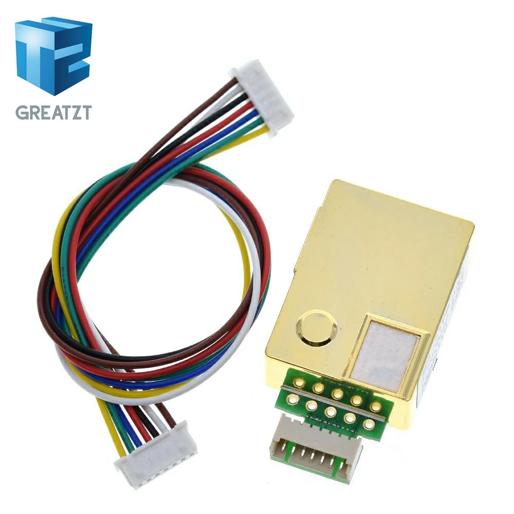 GREATZT MH-Z19 инфракрасный co2 Сенсор для Монитор MH-Z19B углекислый газ газовый 0-5000ppm arduino |