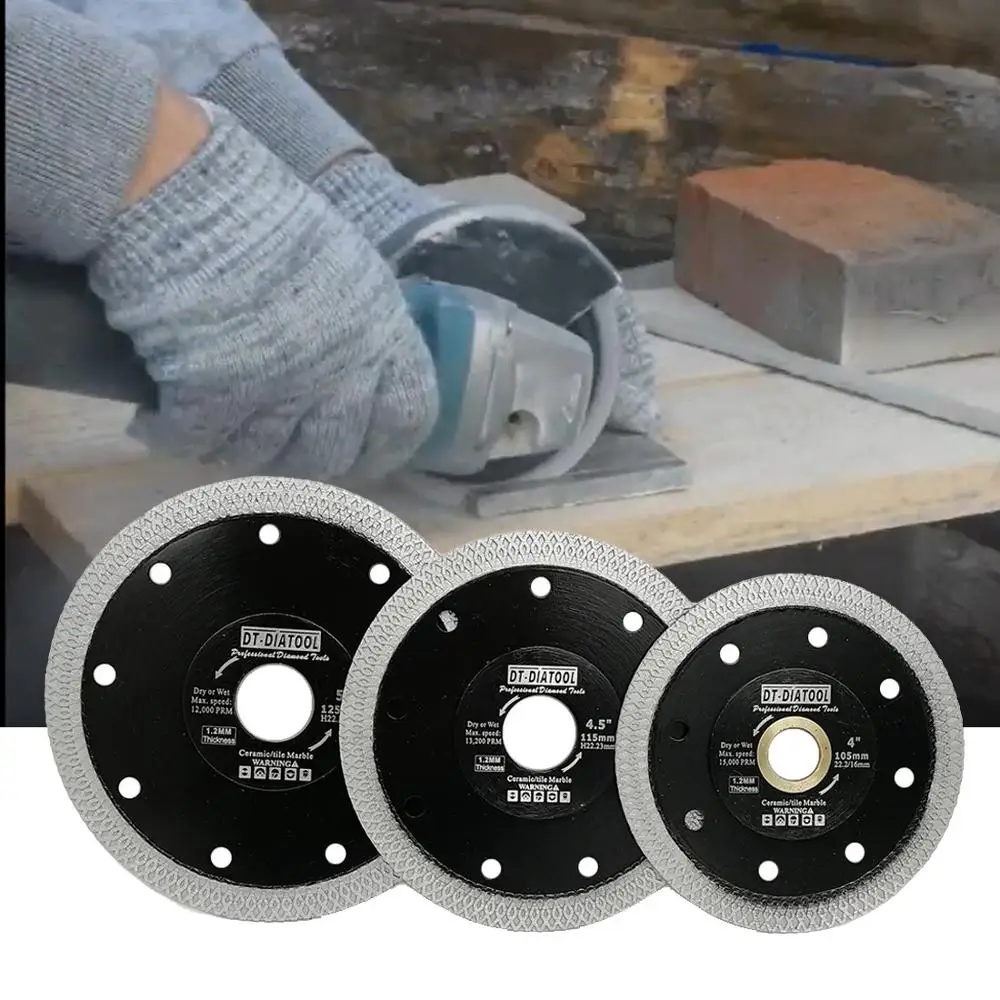 DT-DIATOOL 1 шт. диаметр 105/115/125MM Премиум-качество алмазный отрезной диск X сетки turbo пилы диаметром " 4,5" " режущий диск