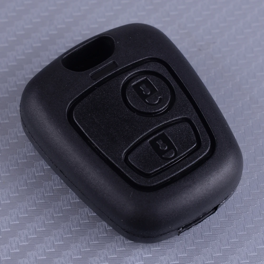 

DWCX 2 Button Black Remote Key Fob Shell Case Accessories Chain Fit For Toyota Aygo 2005 2006 2007 2008 2009 2010 VA2 HU83 Blade