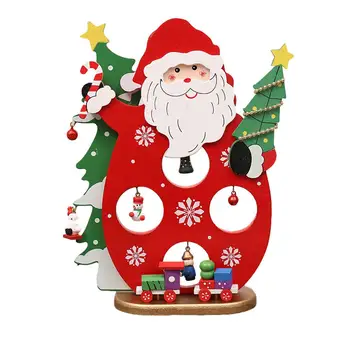 

Christmas Santa Snowman Wooden Home Decor Desktop Decorative Ornament Christmas Tree Decorations Hanging Pendants DIY Navidad