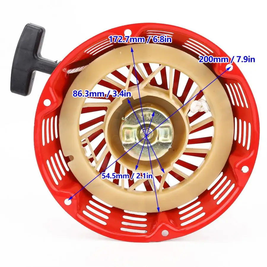 Gasoline Generator Parts 188F 190 Pull Start Starter 6.5KW Generator Fit for Honda GX340 GX390 GX610 Gasoline Engine