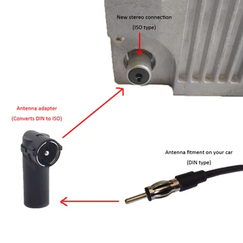 

Universal New Car Radio Stereo Antenna Adapter Aerial Connector DIN to ISO Plastic Shell Converts DIN to ISO Dec-31