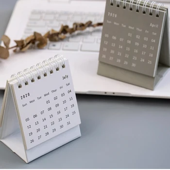 

2020 Fresh Mini Desktop Note Coil Calendar Simple Small Desk Calendar Planner To Do List Desk Calendar Office Supplies