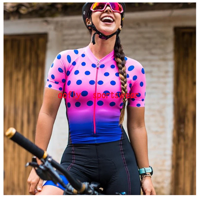 

2020 women's professional short Sleeve cycling Triathlon suit aofly clothes Cycling Skinsuit set Maillot Ropa Ciclismo summer