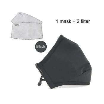 

Outdoor Pm2.5 Cotton Mouth Mask Washable Reusable Dust Masks Activated Carbon Filter Fabric Face Mask Adjustable Mascarillas