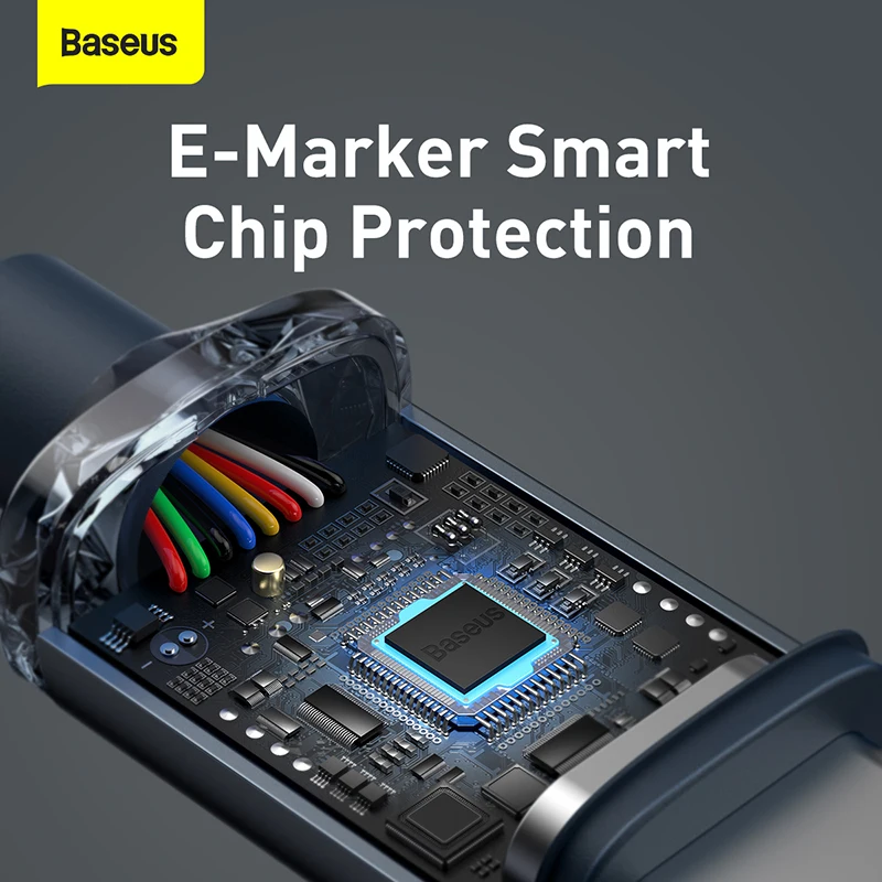 Baseus 100W USB-C to Type-C Cable, 5A PD Fast Charging Charger