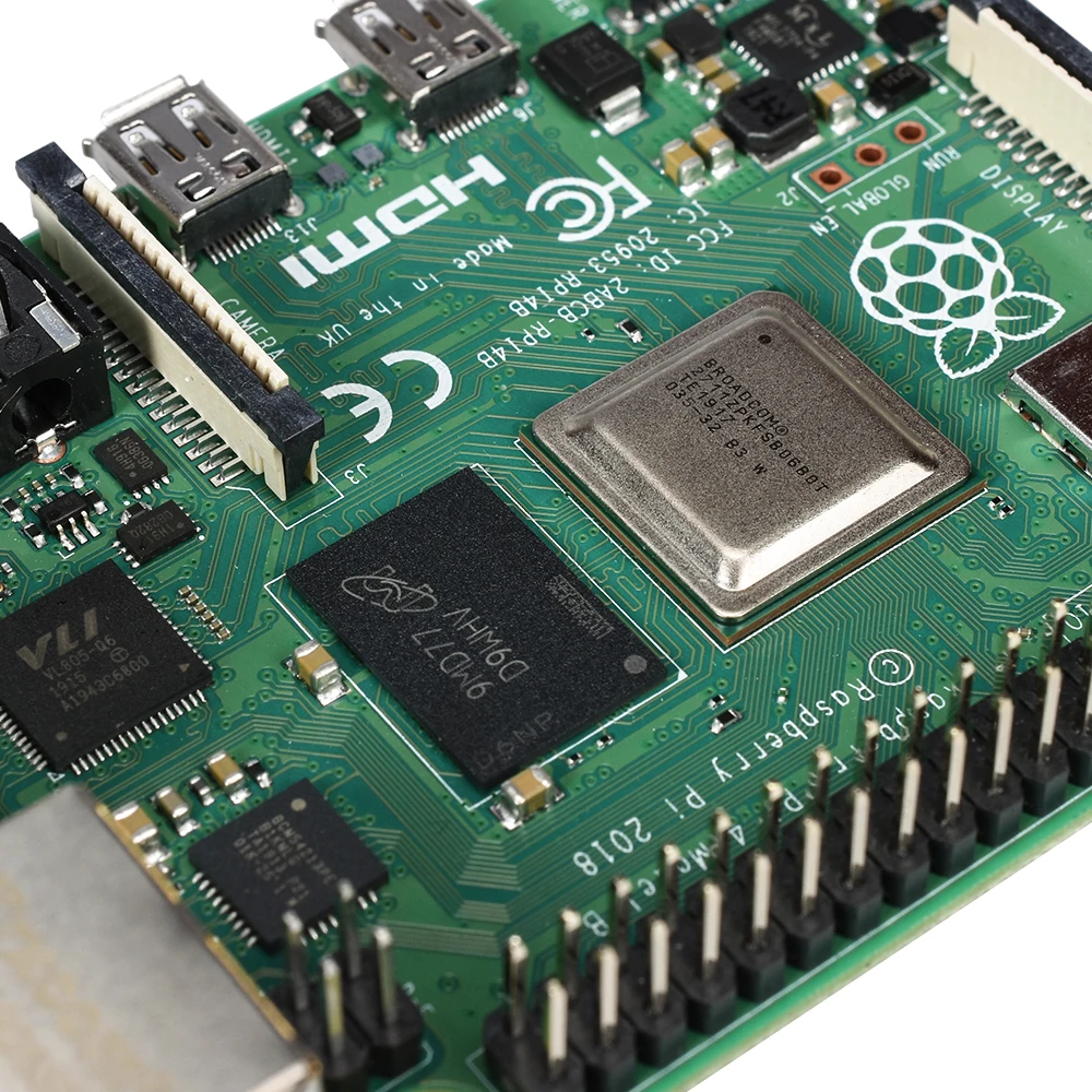 Новая 4 ГБ ОЗУ Raspberry Pi 4 Модель B макетная плата Cortex-A72 1,5 ГГц Поддержка Wi-Fi Bluetooth 5,0 1,5 ГГц 3 Спидера, чем Pi 3B