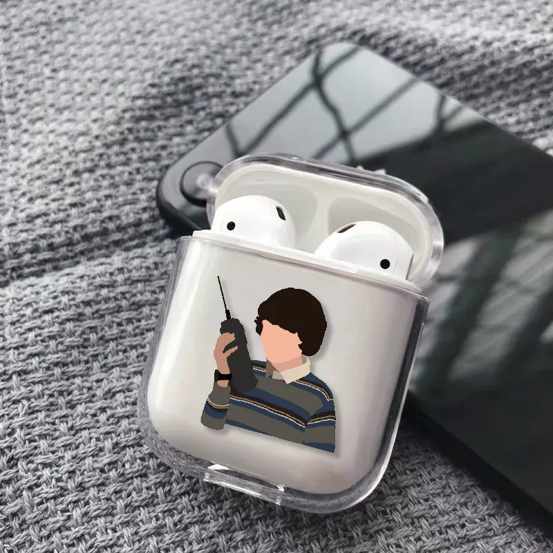 Чехол для наушников Stranger Things Eleven для Apple iPhone, зарядная коробка для AirPods Pro, жесткий прозрачный защитный чехол - Цвет: 14