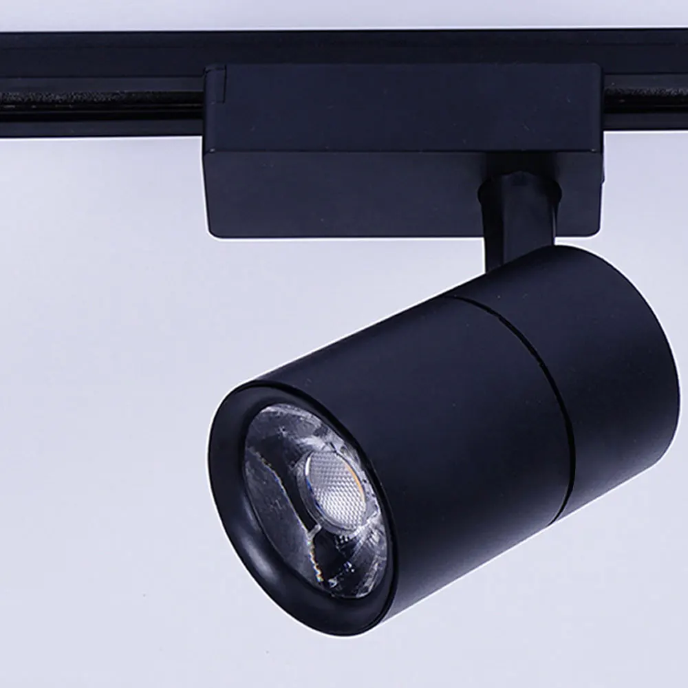 AC220V 12W LED Track Light Aluminum Ceiling Rail Track Light Spot Rail Spotlights Lamps Aluminum COB For Living Room Decor No5