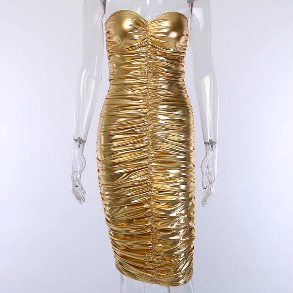 Gold dress metallic Clearance