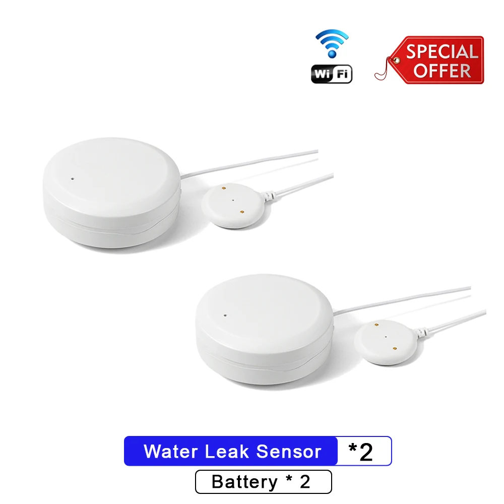 Beelite WiFi Water Leakage Sensor Smart Water Sensor Home Security Flooding Sensor Water Leak Detector Tuya Smart Home Alarm emergency lights car Alarms & Sensors