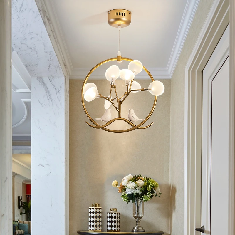 

Decoration Firefly LED Pendant Lighting Nordic Branch Tree Light Fixture Modern Pendant Lamp For Corridor Indoor lampara